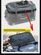 Rhinowalk Waterproof Motorcycle Tail Dry Bag - Modular 20L to 65L Rear Luggage