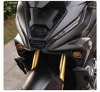 SR450X front fairing with gold fog lamp guards
