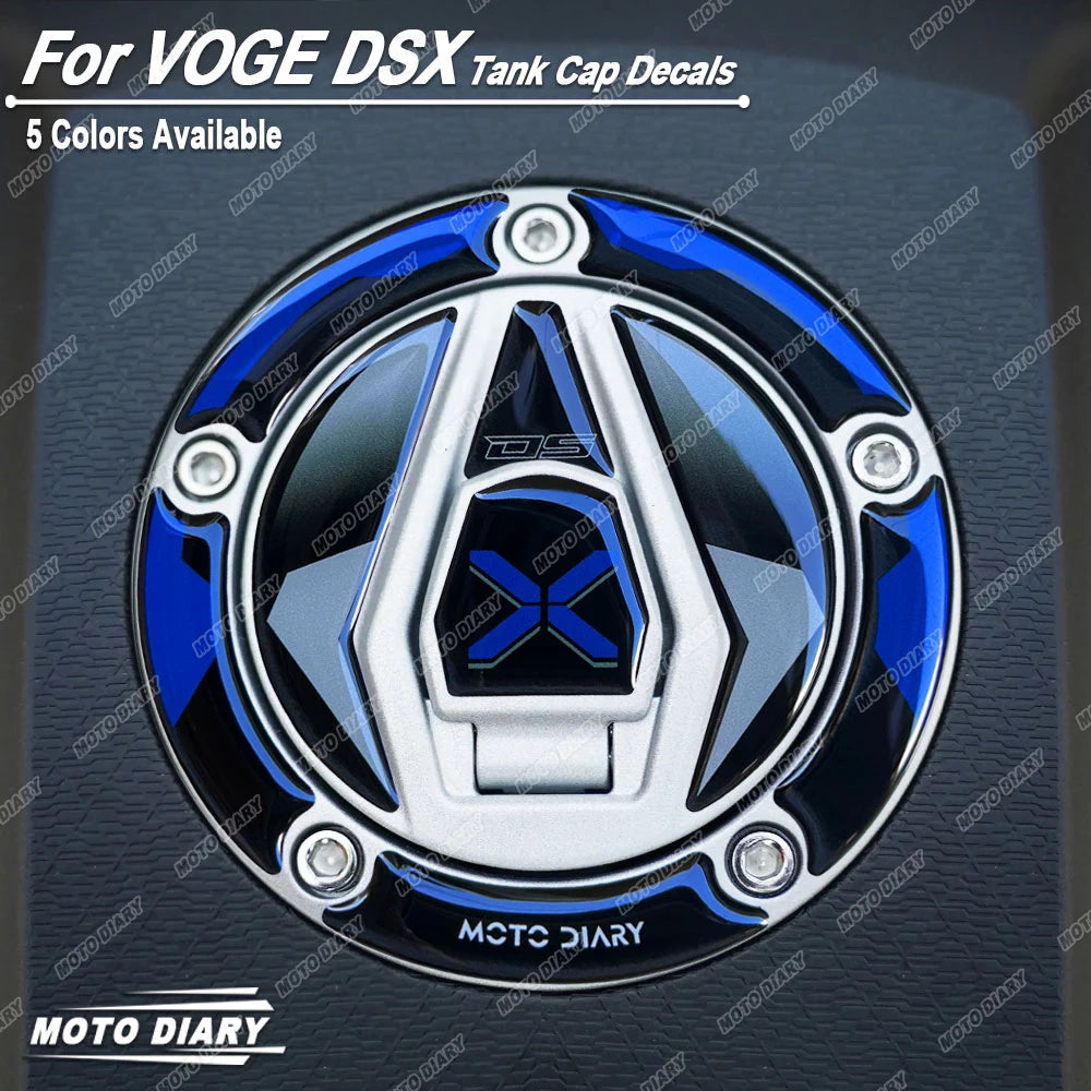 3D Fuel Tank Cap Protection Sticker for VOGE DS525X & DS900X (PVC Decal)