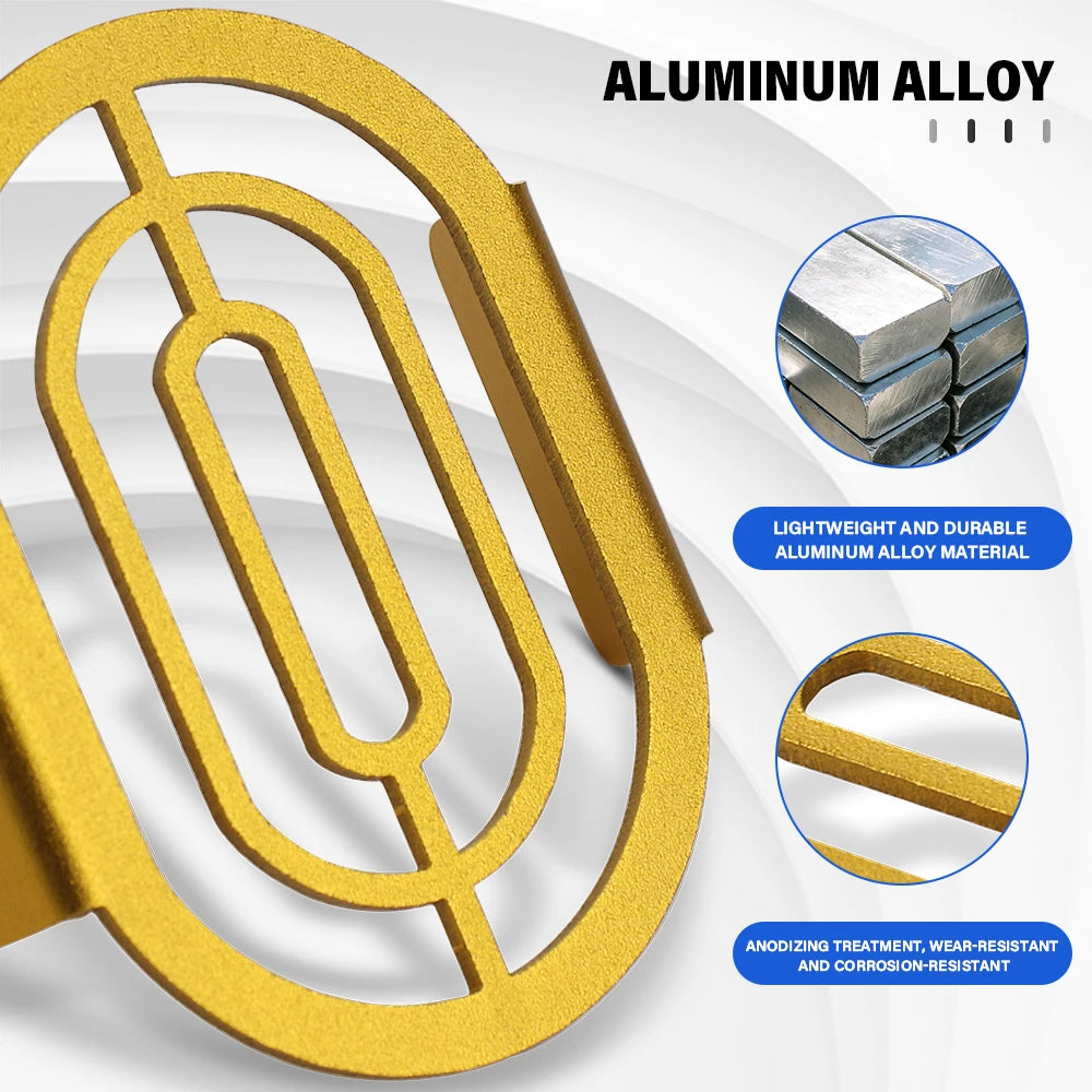 Gold aluminum alloy fog light guard close-up