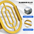 Gold aluminum alloy fog light guard close-up