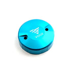 Light blue VOGE reservoir cap, CNC aluminum