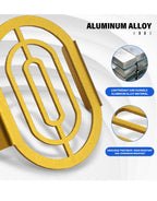 Gold fog lamp cover, aluminum alloy detail