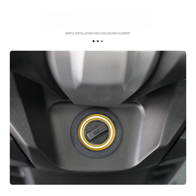 Copertura interruttore di avviamento luminoso e gancio per casco per VOGE SR250GT – Accessorio anello luminoso decorativo CNC