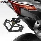 Motorcycle License Plate Holder Tail Tidy Bracket with LED Light for VOGE DS / DSX Models