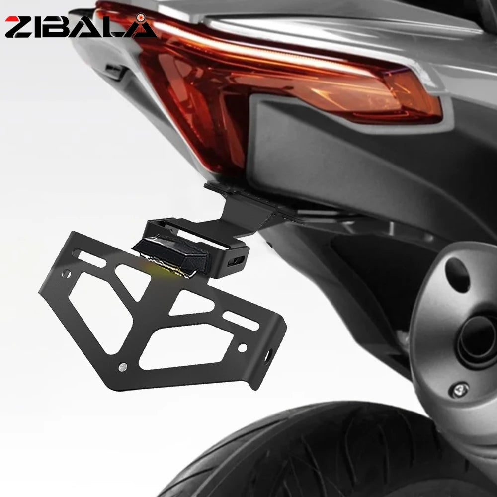 Motorcycle License Plate Holder Tail Tidy Bracket with LED Light for VOGE DS / DSX Models