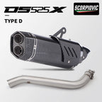 Tubo di collegamento centrale per scarico moto Slip-On per VOGE DS525X (2023–2024)