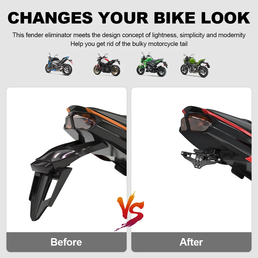 VOGE Motorcycle LED License Plate Holder Bracket