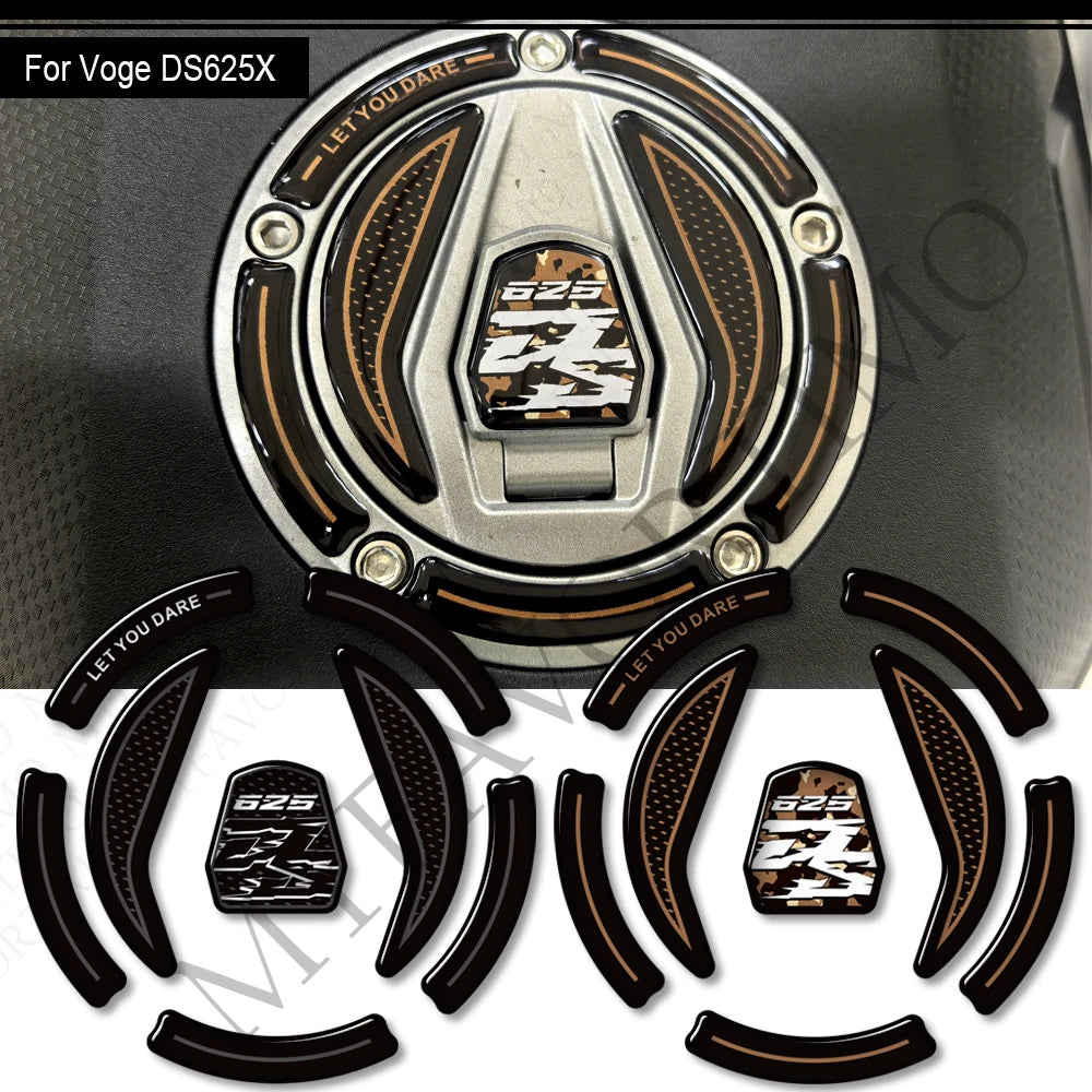 3D Tank Pad & Protection Sticker Kit for VOGE DS625X Adventure (2025)