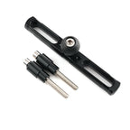Extension bar with flat phone mount plate and bolts