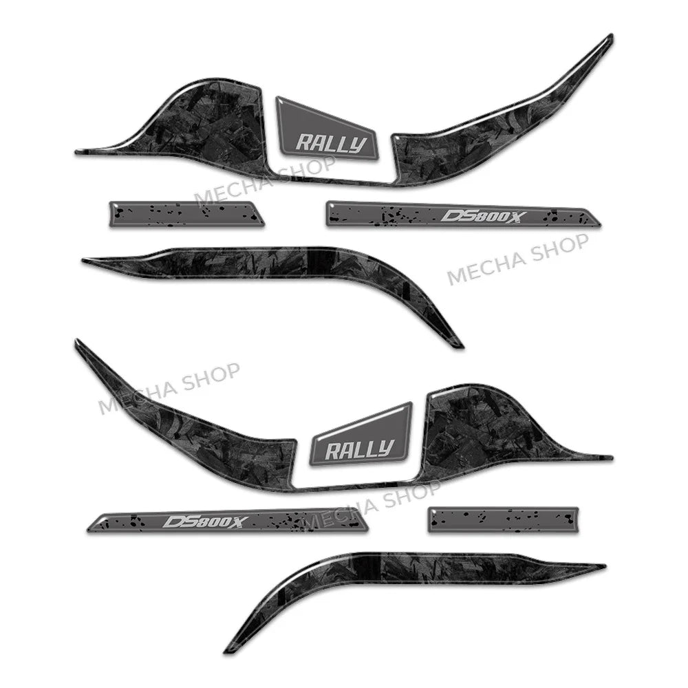 Kit d'Autocollants 3D pour Protège-Mains VOGE DS800X Rally (2025–2026)