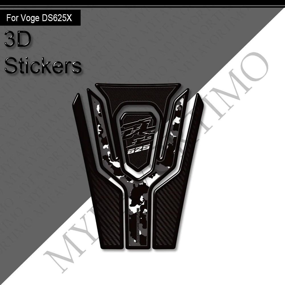 3D Tank Pad & Protection Sticker Kit for VOGE DS625X Adventure (2025)