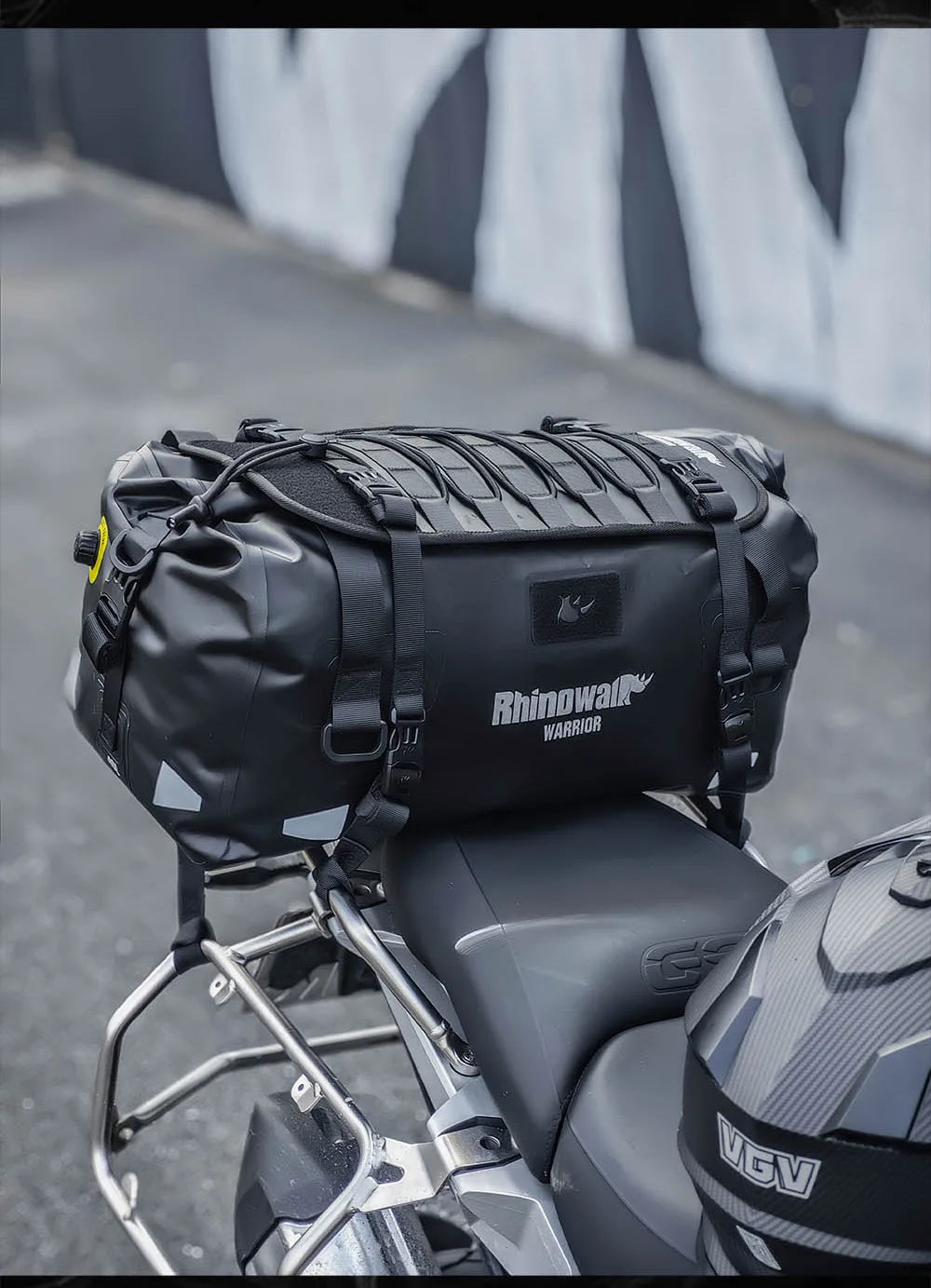 Rhinowalk Waterproof Motorcycle Tail Dry Bag - Modular 20L to 65L Rear Luggage