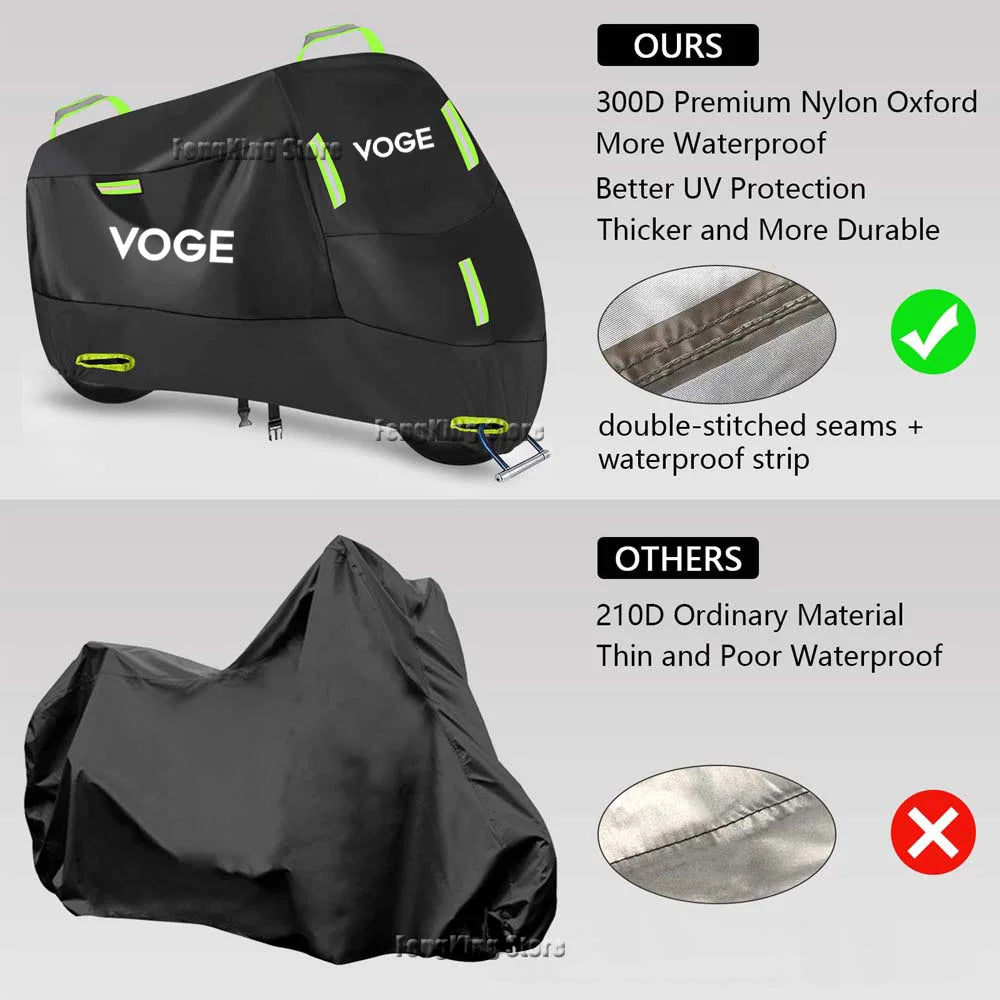 VOGE Motorcycle Cover 300D – Waterproof, UV & Dust Protection