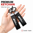 Carbon fiber texture SR4 MAX keychains in hand
