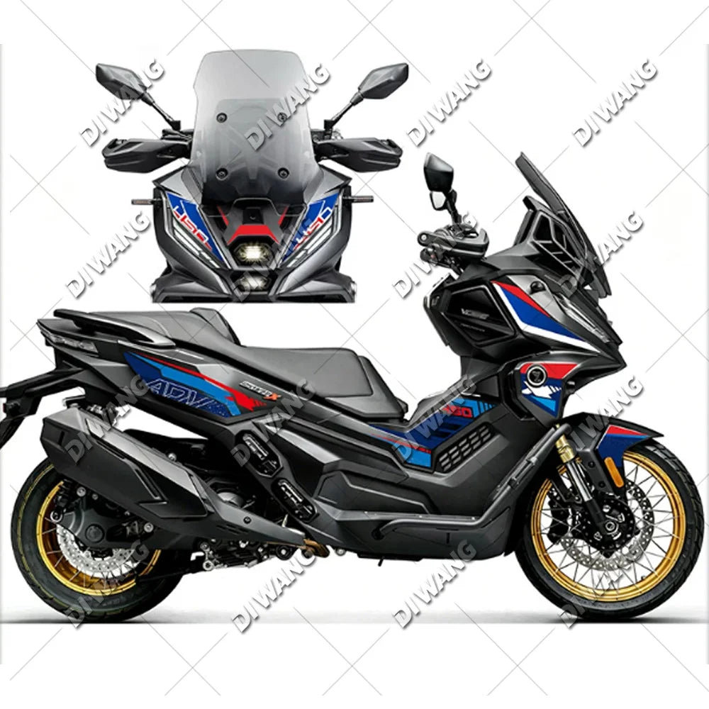 Water-resistant graphics decal kit for VOGE SR450X 2026, Style 2 design