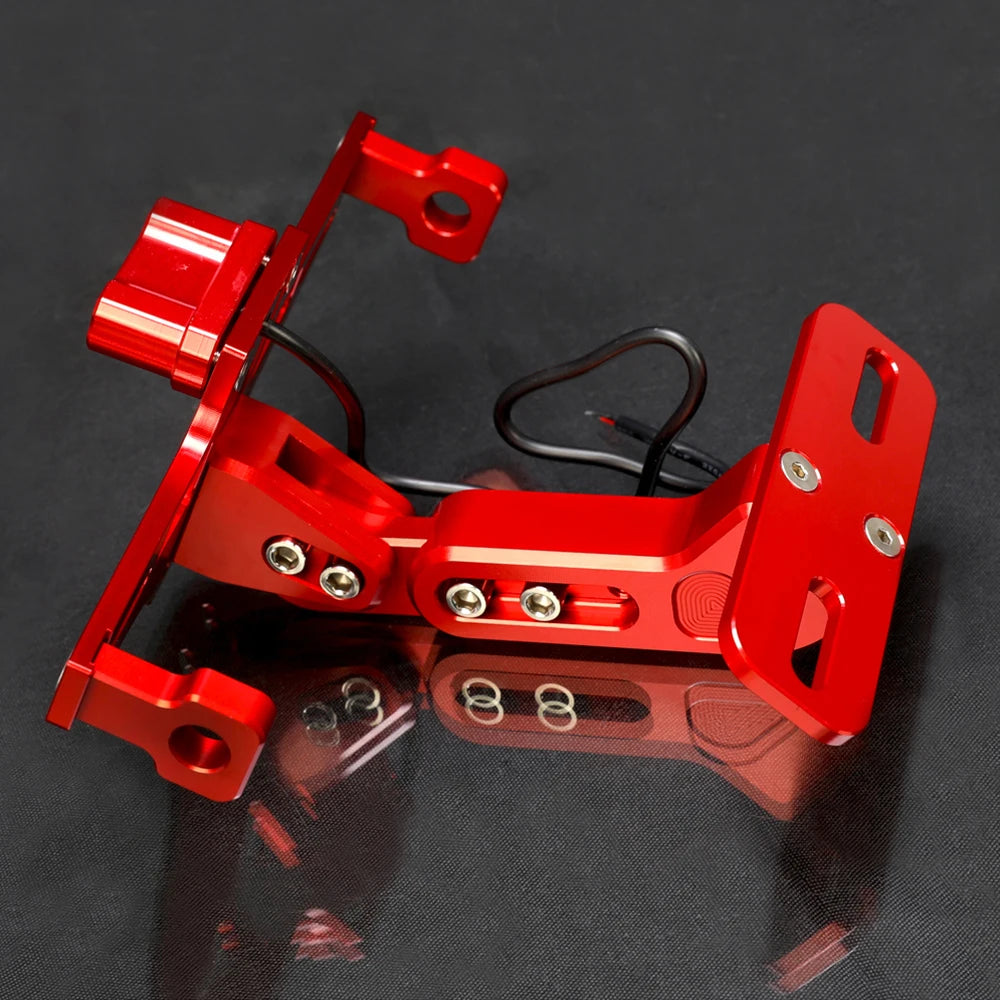 License Plate Holder with LED Light for VOGE DS500X / DS525X / DS625X / DS650X / DS900X