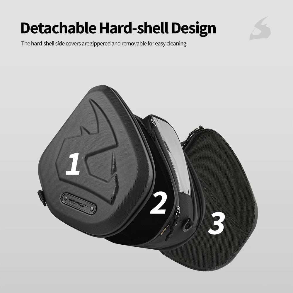Borsa Tunnel Rigida per Scooter Voge Sfida SR250GT / SR4 MAX 16L con Copertura Antipioggia