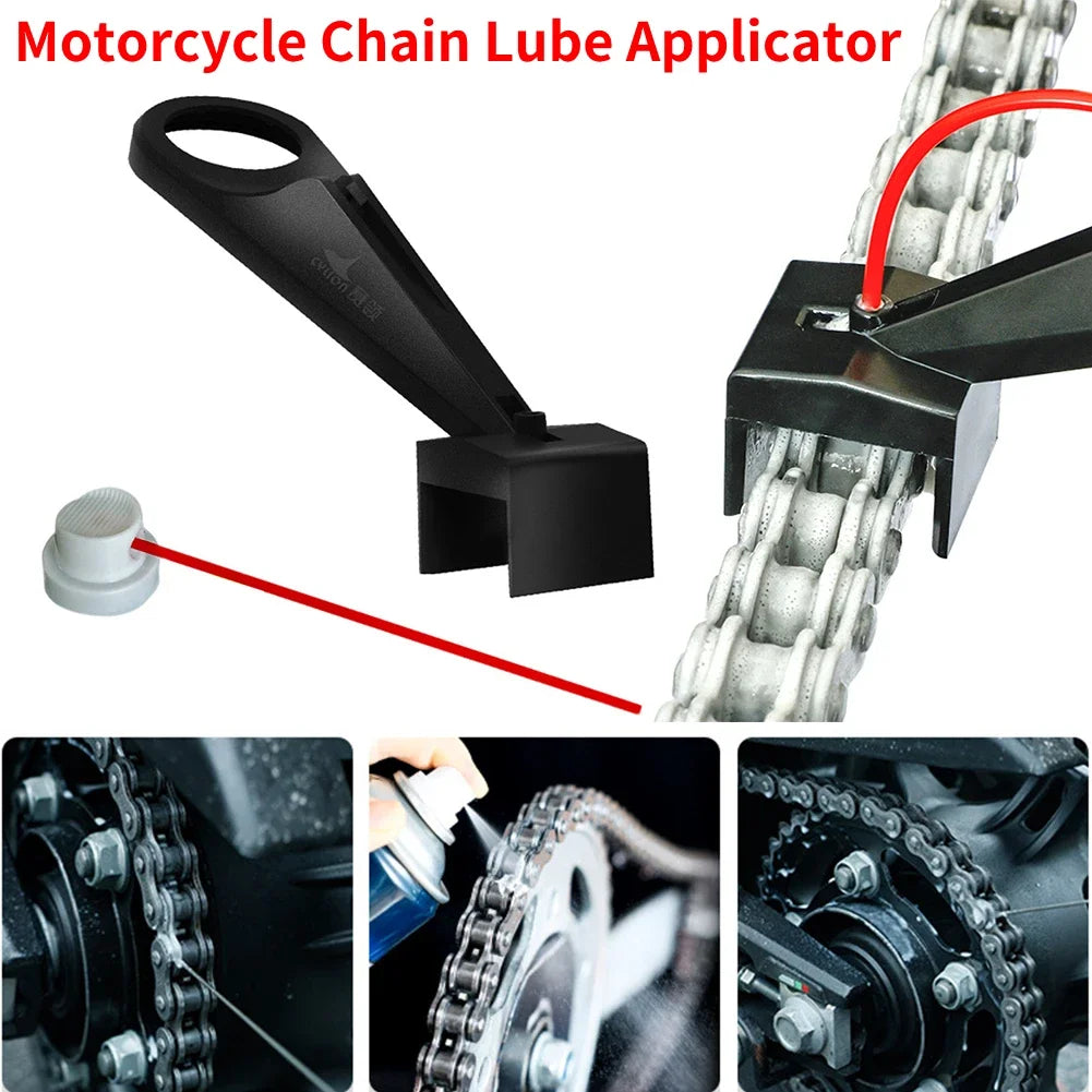 Universal Motorcycle Chain Lube Spray Applicator Tool