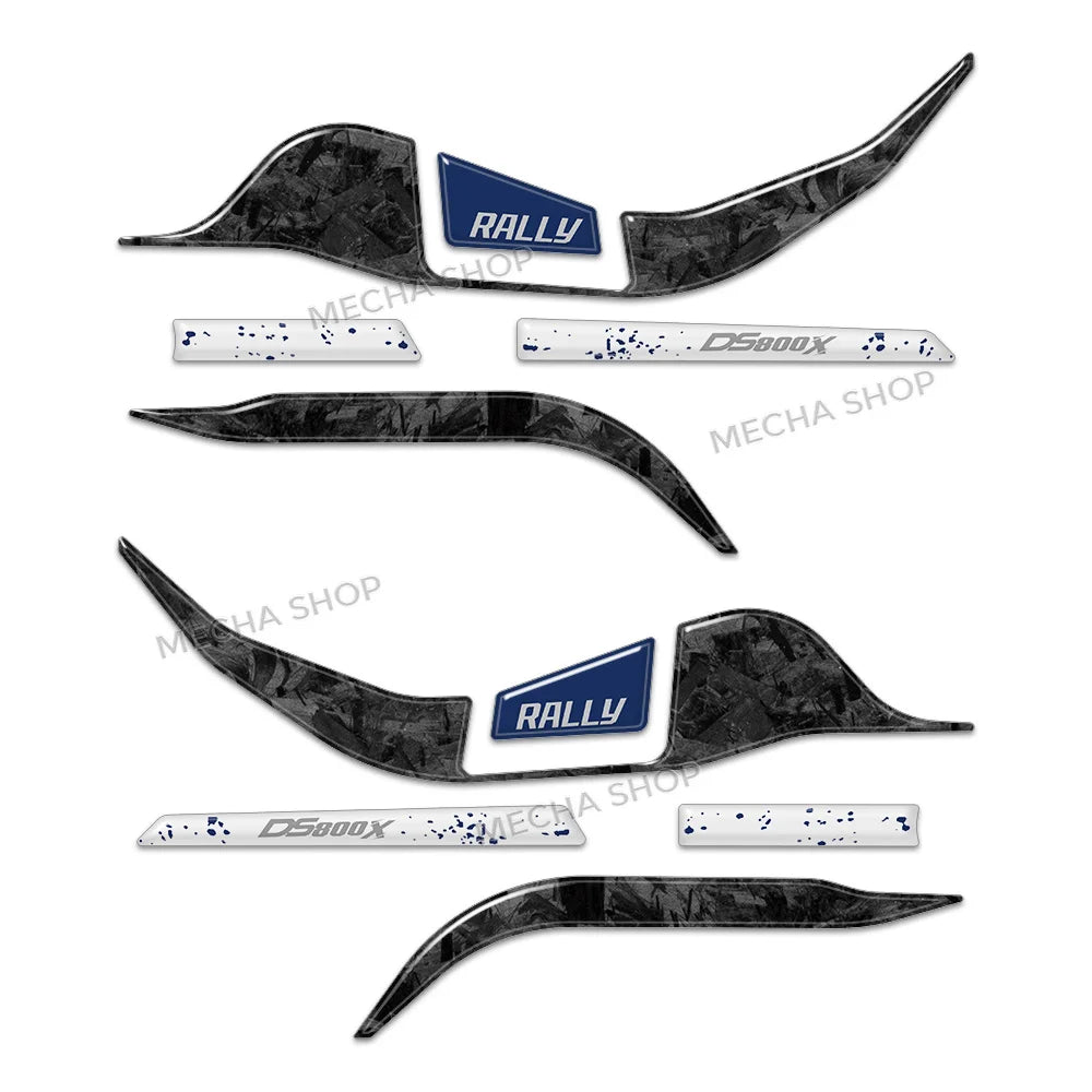 Kit d'Autocollants 3D pour Protège-Mains VOGE DS800X Rally (2025–2026)