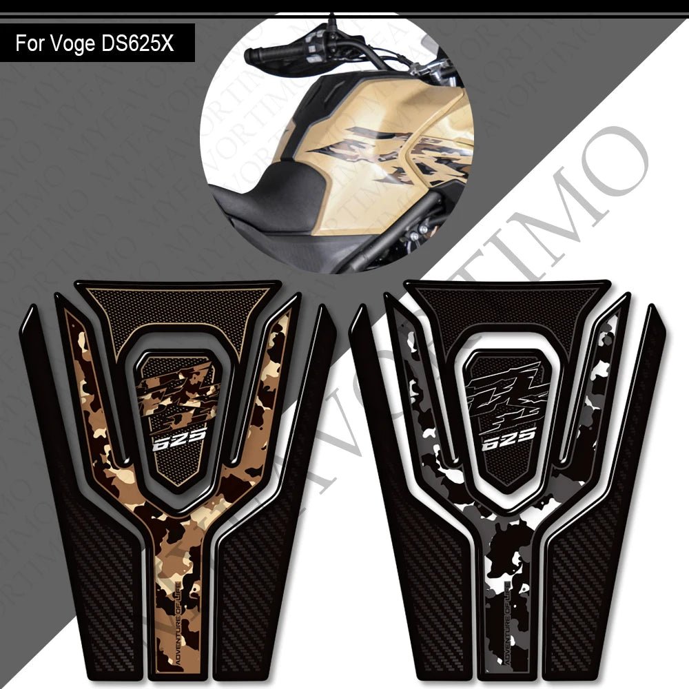 3D Tank Pad & Protection Sticker Kit for VOGE DS625X Adventure (2025)