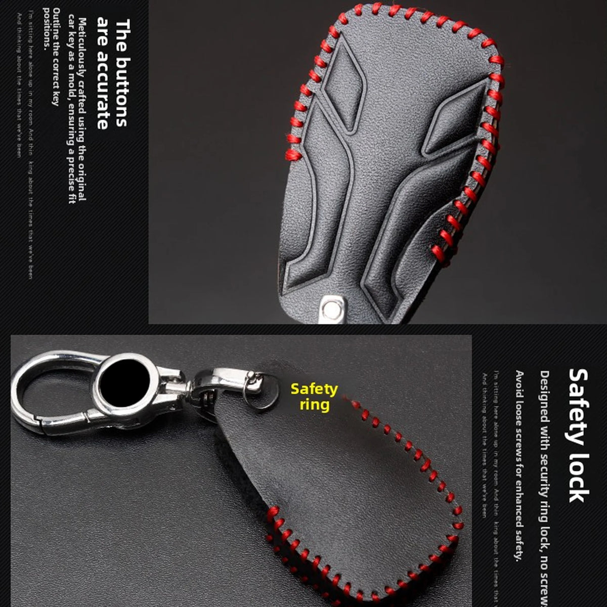 Leather Key Cover Case for VOGE SR4 Max & DS900X
