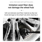 Microfiber Motorcycle Wheel Barrel Cleaning Brush