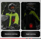 LED Reflective Waterproof Motorcycle Rain Suit Jacket & Pants
