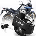 DS800X helmet lock mounted on VOGE DSX 800 handlebar