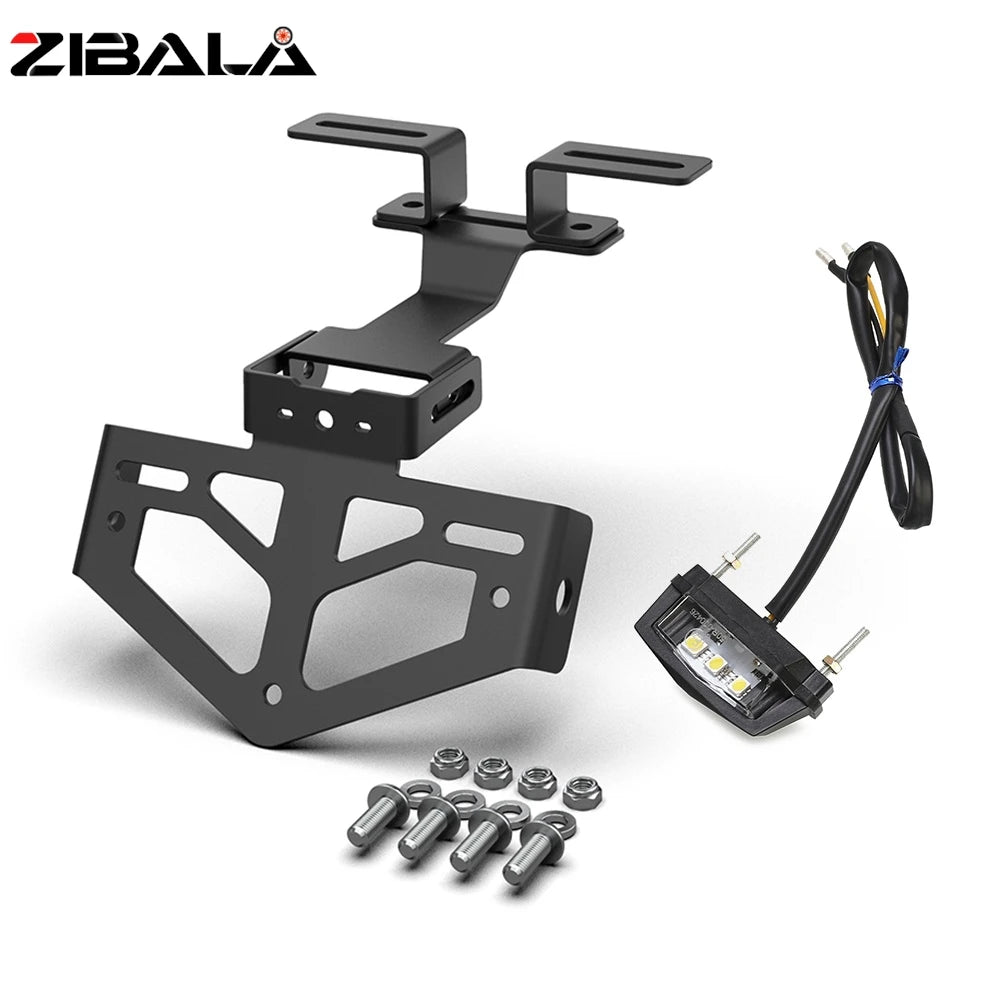 Motorcycle License Plate Holder Tail Tidy Bracket with LED Light for VOGE DS / DSX Models