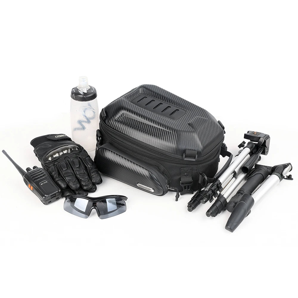 Rhinowalk 12L–18L Expandable Motorcycle Tail Bag
