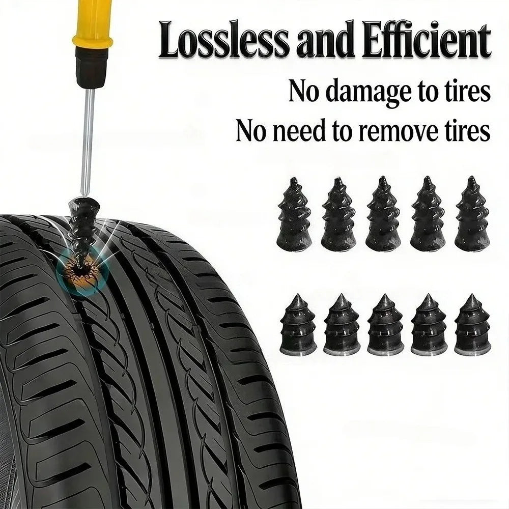 Universal Tubeless Tyre Emergency Repair Kit with Storage Case