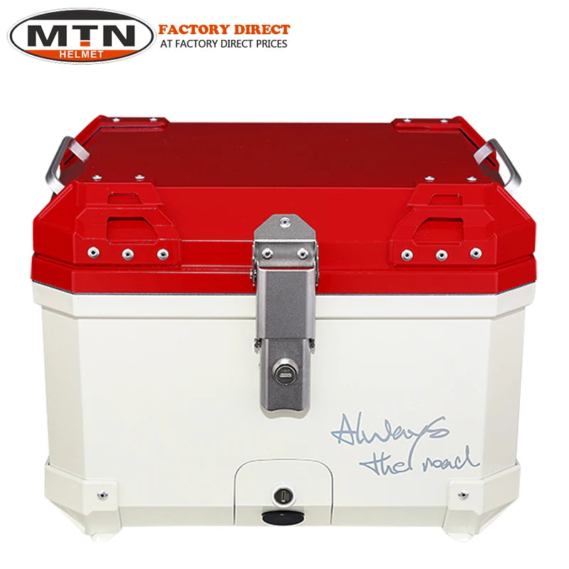 45L Universal Motorcycle Tail Box - ABS Rear Top Case with Lock