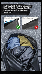 Rhinowalk Waterproof Motorcycle Tail Dry Bag - Modular 20L to 65L Rear Luggage