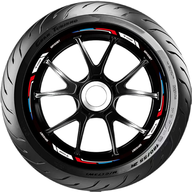 VOGE SR150GT Reflective Wheel Rim Stickers & Hub Decals