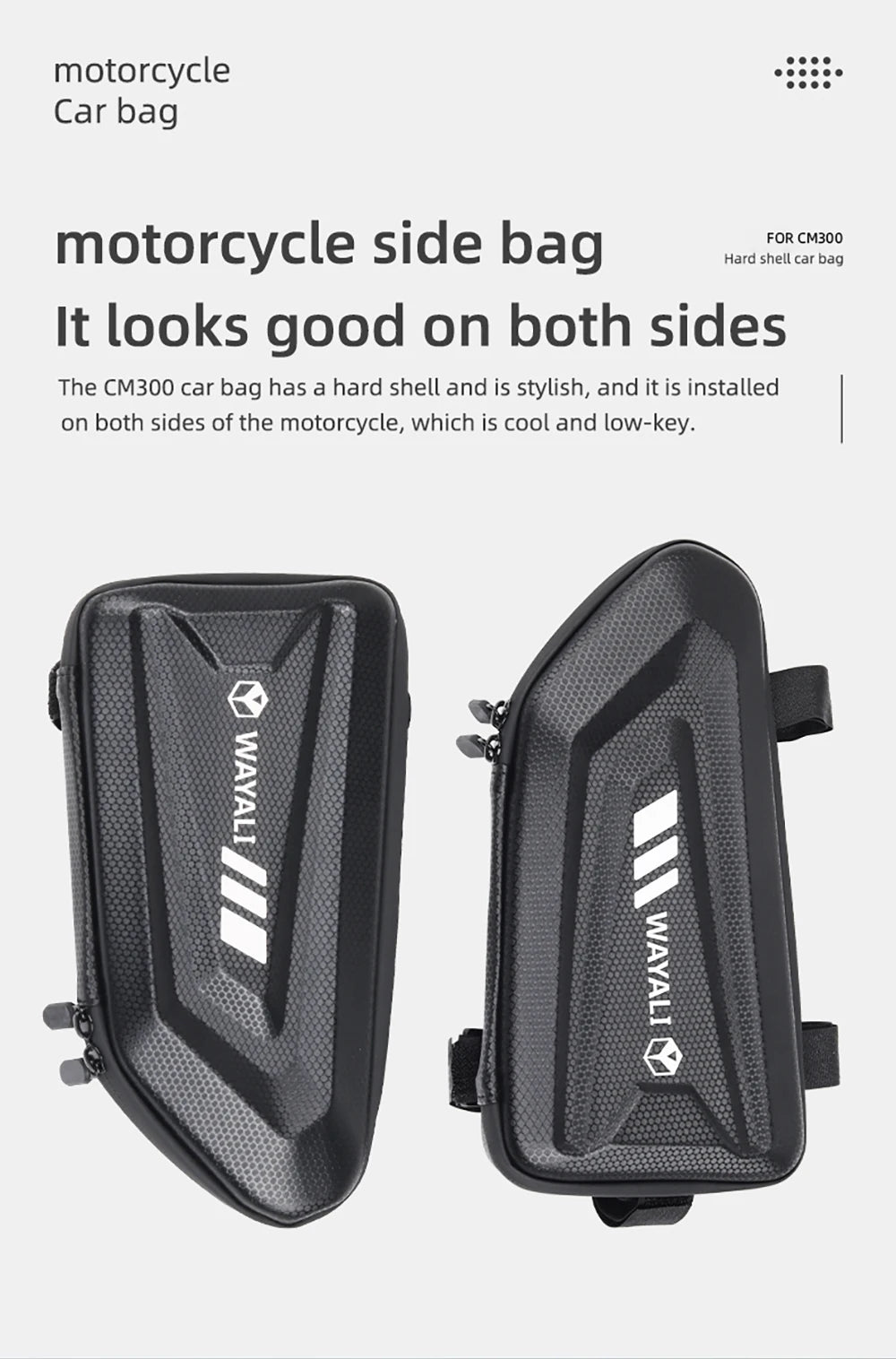 Waterproof Side Tool Bag for VOGE 525DS & DS525X / 525DSX Frame Bar Storage