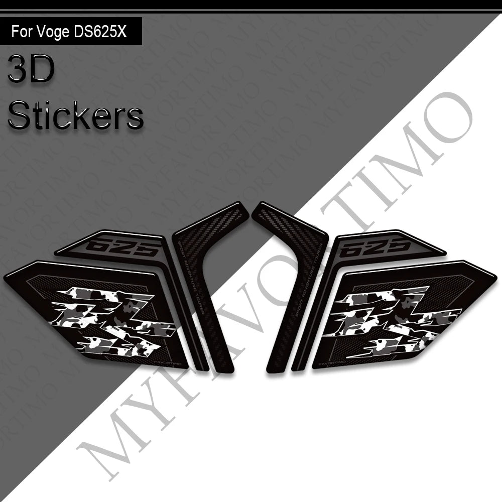 3D Tank Pad & Protection Sticker Kit for VOGE DS625X Adventure (2025)