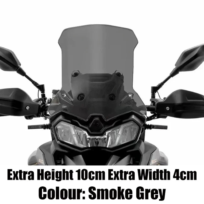 Raised Motorcycle Windshield with Deflector for VOGE Valico DS900X (900 DSX)