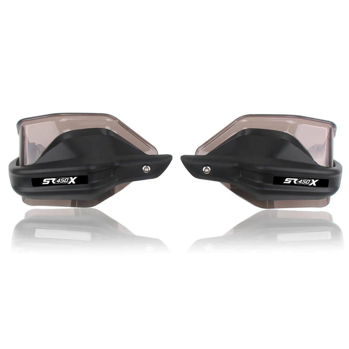 Black SR450X handguards with brown tinted shields