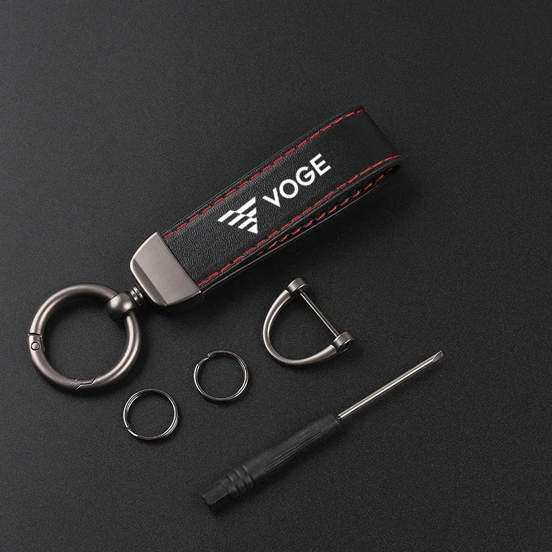 Carbon Fiber Motorcycle Keychain for VOGE – Premium Key Ring