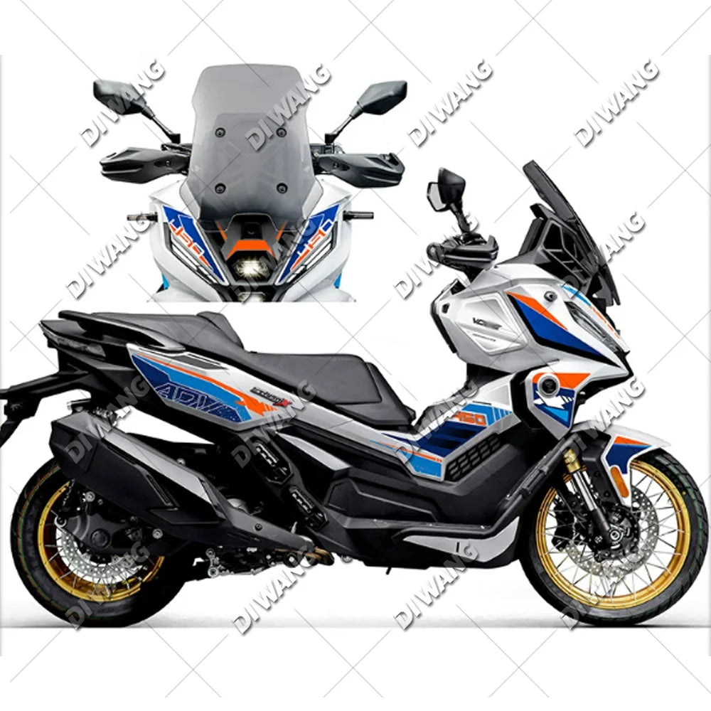 Water-resistant graphics decal kit for VOGE SR450X 2026, Style 3 design