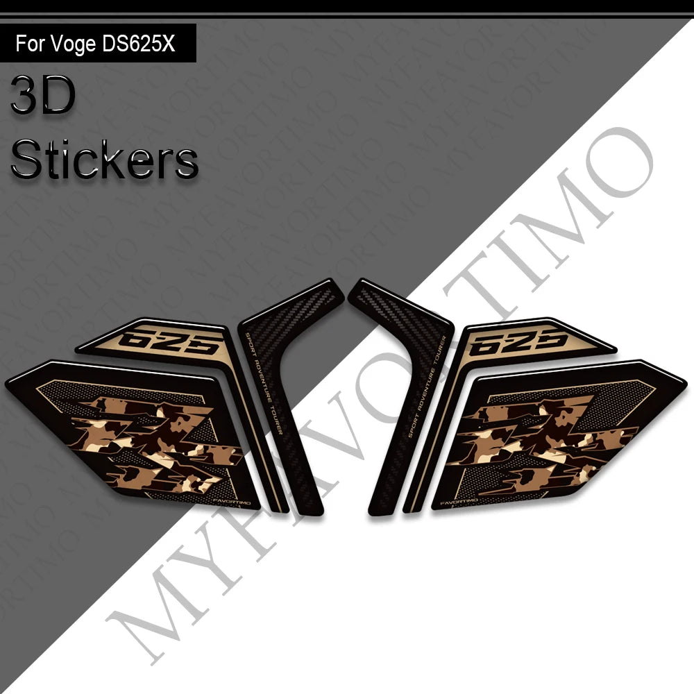 3D Tank Pad & Protection Sticker Kit for VOGE DS625X Adventure (2025)