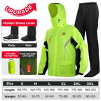 LED Reflective Waterproof Motorcycle Rain Suit Jacket & Pants