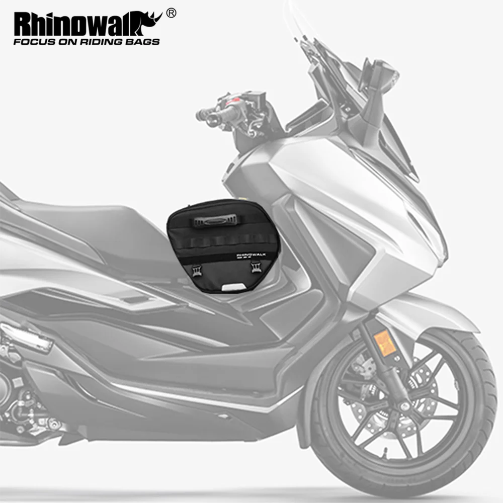 Rhinowalk 15L Motorcycle Tunnel Bag – Waterproof Scooter & Tail Seat Bag with Rain Cover