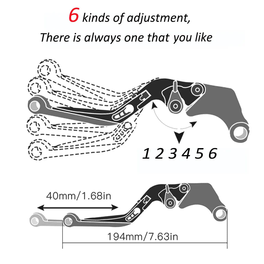 Adjustable Folding Brake & Clutch Levers for VOGE DS625X / DSX625 (2025)
