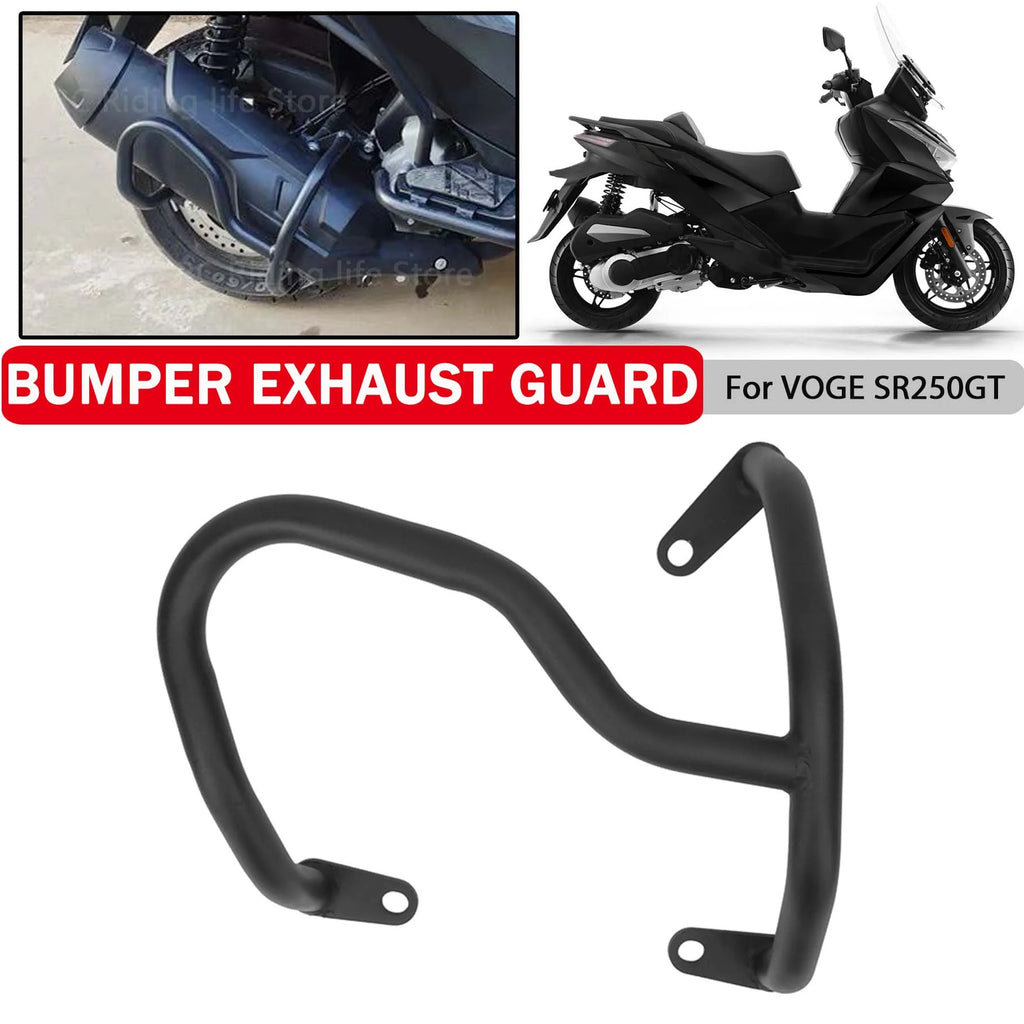 Exhaust Guard Crash Bar for VOGE SR250GT (SR3) - Steel Muffler Protector