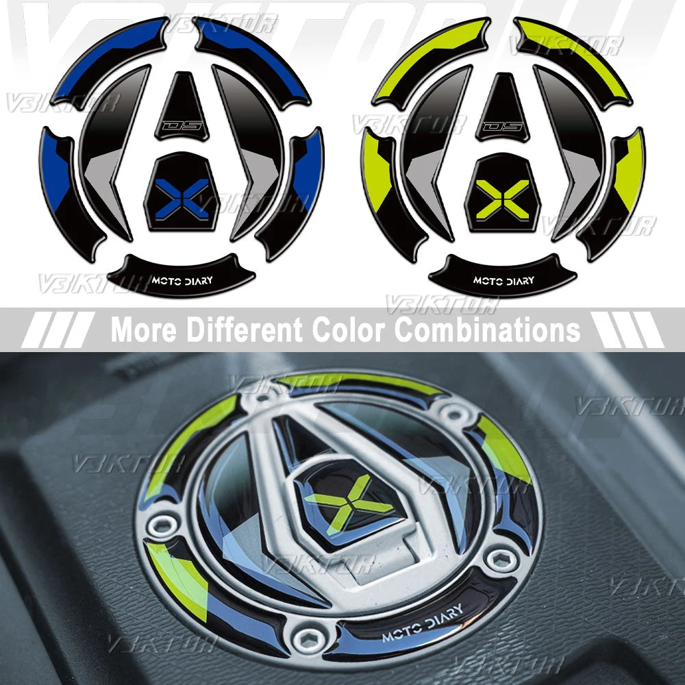 3D Fuel Tank Cap Sticker for VOGE Valico DSX 525 / DS 525X / DSX900 / 900X – Tank Protector Decal