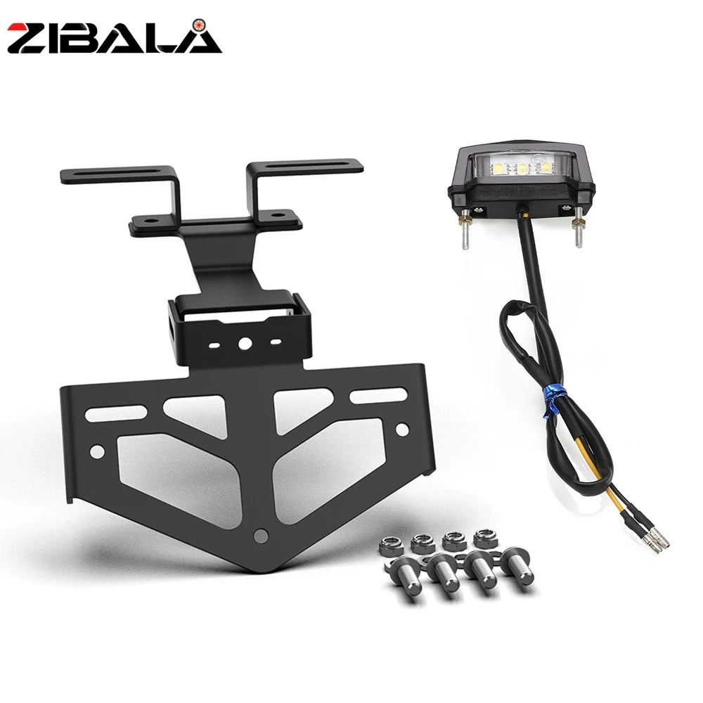 Motorcycle License Plate Holder Tail Tidy Bracket with LED Light for VOGE DS / DSX Models