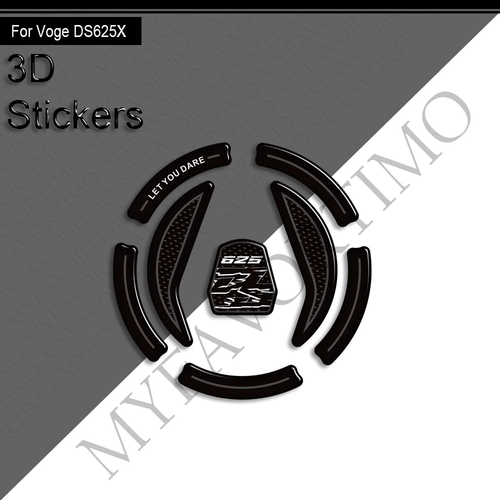3D Tank Pad & Protection Sticker Kit for VOGE DS625X Adventure (2025)