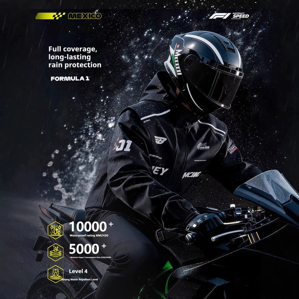 Storm Pro Motorcycle Rain Suit, jacket and pants – product photo 3